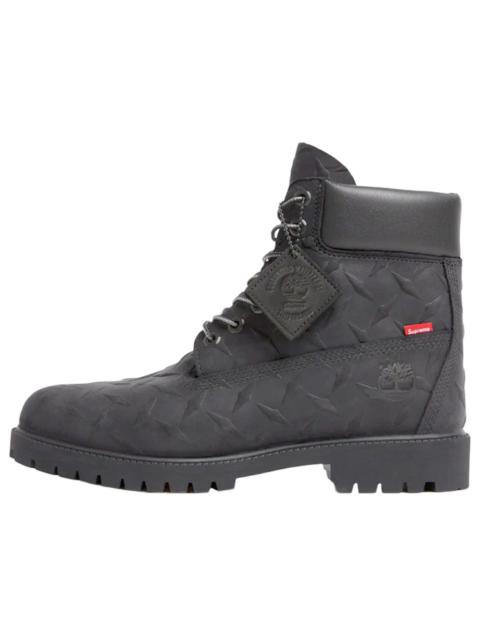 Timberland Timberland x Supreme Diamond Plate 6 Inch Premium Waterproof Boot 'Black - 23FW' TB0A6DE1-001