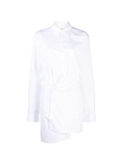 Off-White asymmetric cotton shirtdress