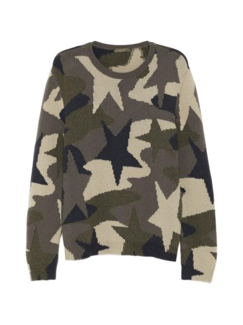 Valentino camouflage knit sweater