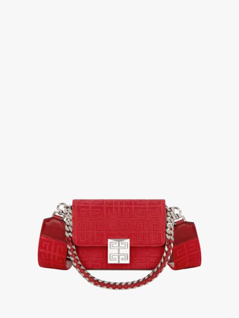 Givenchy SMALL 4G BAG IN 4G EMBROIDERED CANVAS WITH CHAIN