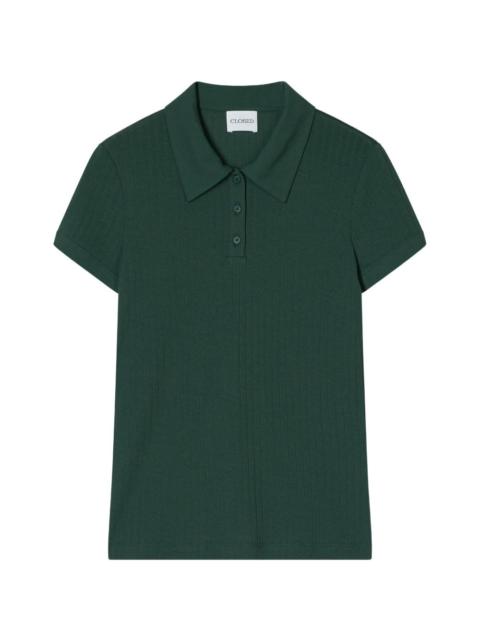 CLOSED ribbed polo shortsleeve