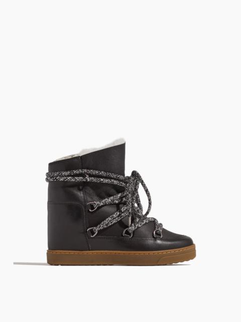 Isabel Marant Donatee Leather Ankle Boots in Black