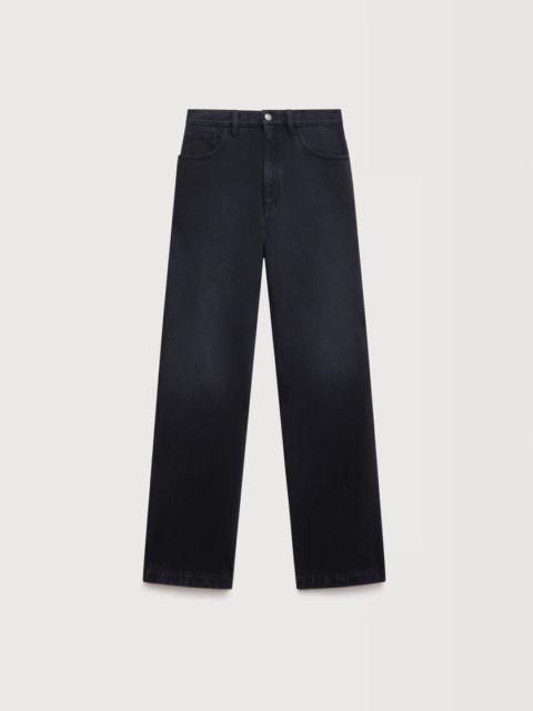 Marni BLACK DENIM WIDE-LEG JEANS