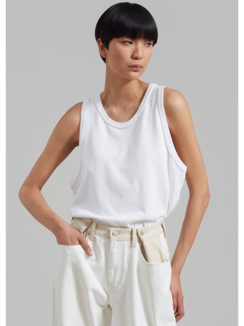 The Frankie Shop Briston Boxy Tank - White