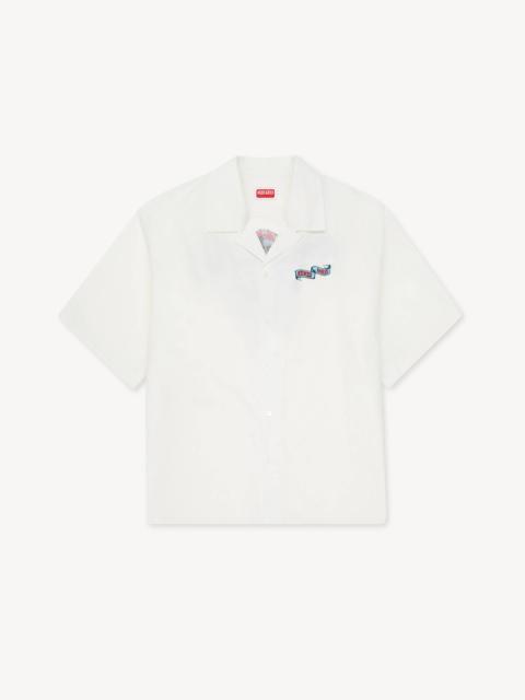 KENZO 'KENZO Jumping Tiger' haiwaiian short sleeve shirt in cotton poplin