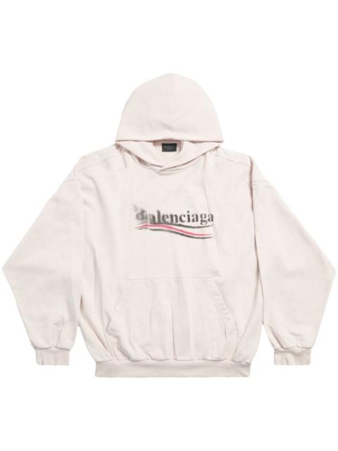 Political Stencil cotton hoodie