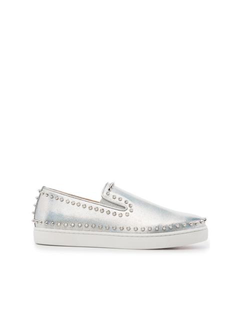 Christian Louboutin Pik spike-stud leather sneakers