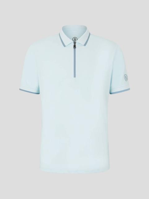 BOGNER CODY FUNCTIONAL POLO SHIRT IN LIGHT BLUE