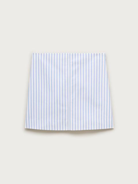 J.CREW Fairfax mini skirt in striped double cotton poplin