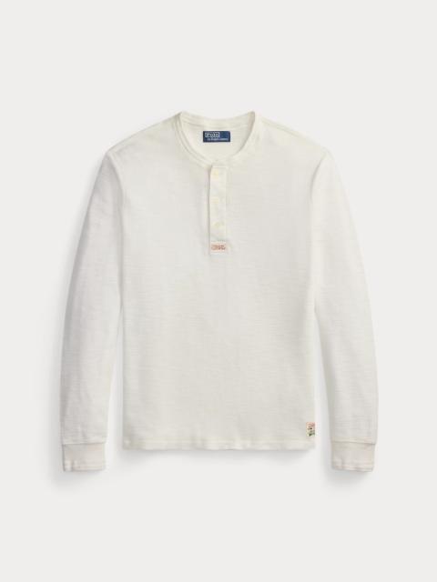 Polo Ralph Lauren Textured Waffle-Knit Henley Shirt