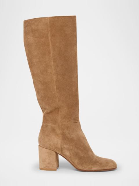 Gianvito Rossi Joelle Suede Knee Boots
