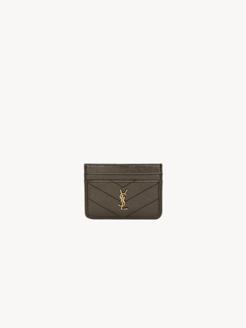 SAINT LAURENT NIKI CARD CASE IN VINTAGE LEATHER