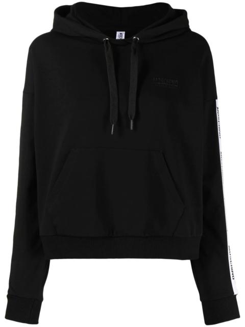 Moschino side logo-print hoodie