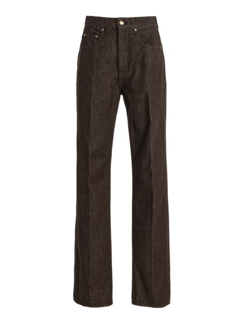 OSSOU Noon Rigid Mid-Rise Straight-Leg Jeans