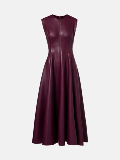 Grace pleated midi dress