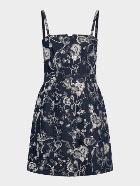 Cinq à Sept Garden Embroidered Mini Dress