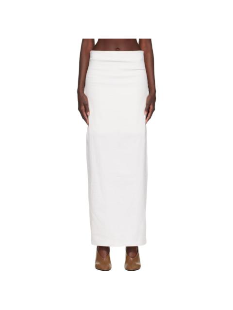 ISSEY MIYAKE Off-White Allow Maxi Skirt
