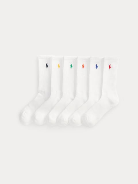 Polo Ralph Lauren Cotton-Blend Crew Sock 6-Pack