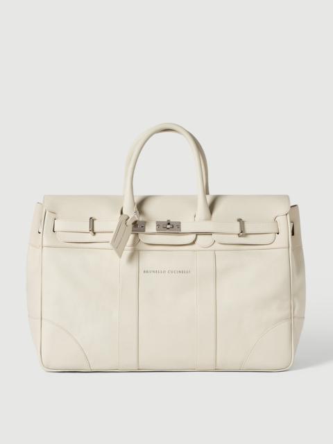 Brunello Cucinelli Grained calfskin country bag