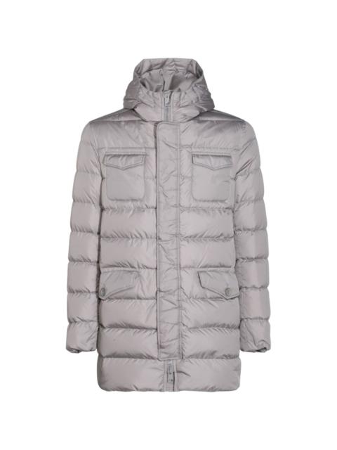 hooded padded coat