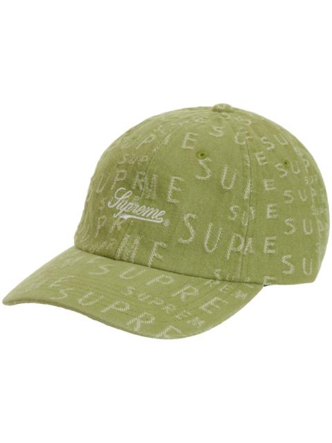 Supreme Supreme Warp Jacquard Logos Denim 6-Panel Sage