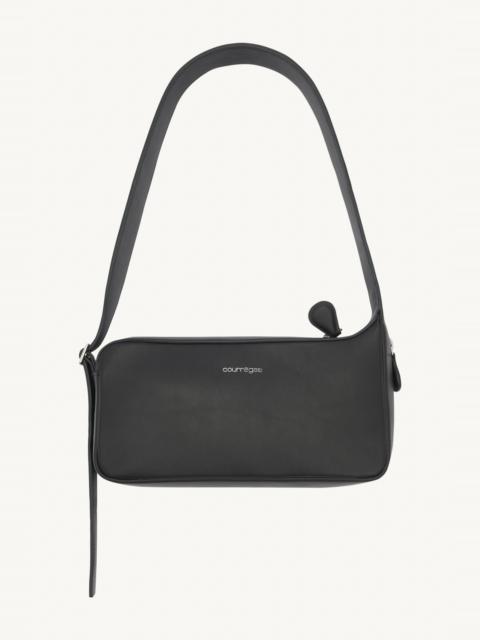 courrèges LEATHER RACER BAGUETTE BAG