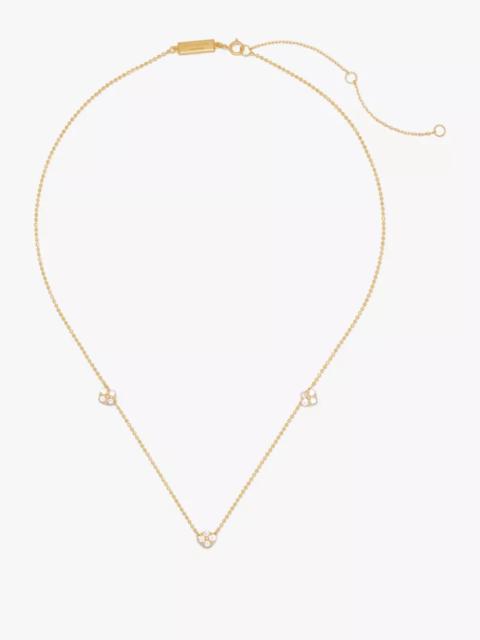 kate spade Kate Spade Fine Time To Shine Diamond Flower Necklace