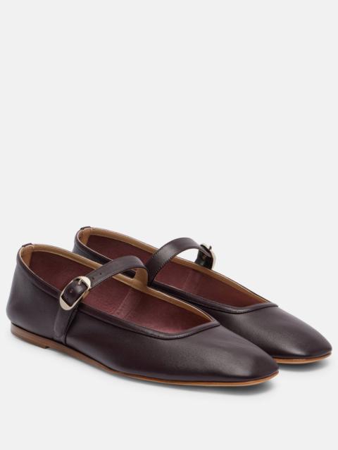 LE MONDE BÉRYL Leather Mary Jane ballet flats