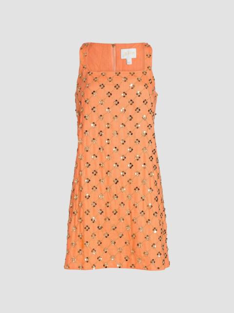 Lilly Pulitzer Women's Tamala Embellished Shift Dress - Papaya Beaded Sequin