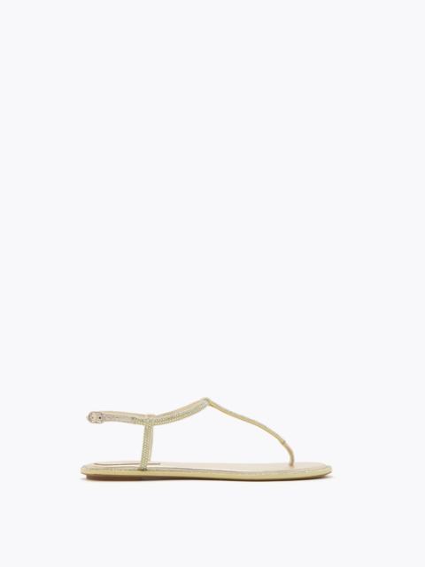 RENE CAOVILLA DIANA BUTTER YELLOW SANDAL WITH CRYSTALS 10