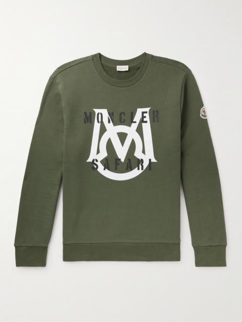 Moncler Logo-Appliquéd Printed Cotton-Jersey Sweatshirt
