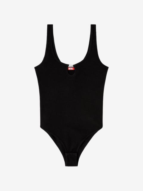 Diesel Maura Oval-D rhinestone-embellished bodysuit