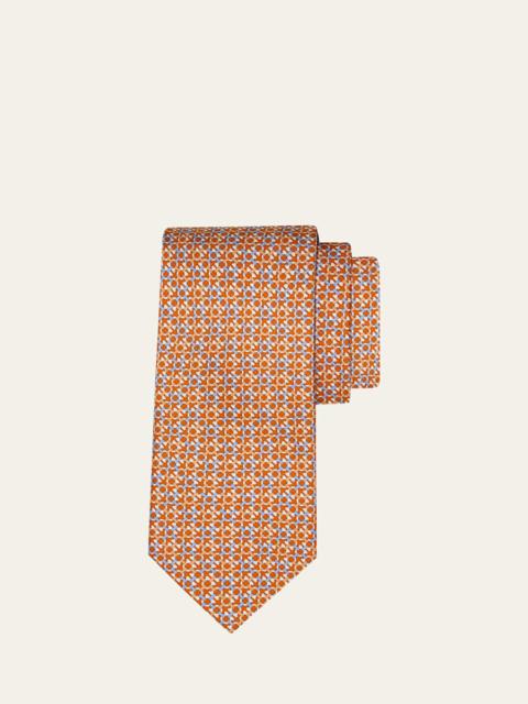 FERRAGAMO Men's Gancini Check Tie