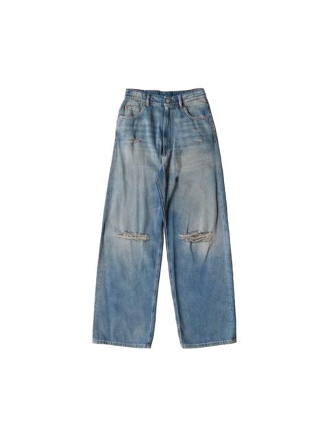 MM6 Maison Margiela MM6 Maison Margiela 'Regular Leg Jeans With Knee Slash' (Blue)