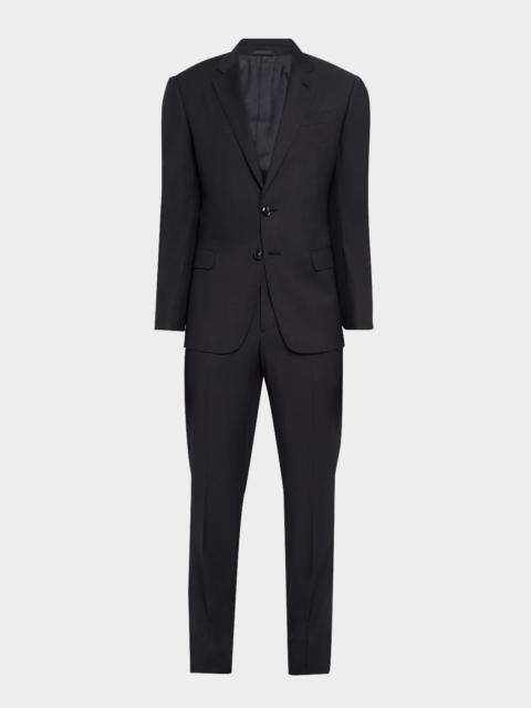 GIORGIO ARMANI Men's Pinpoint Twill Suit