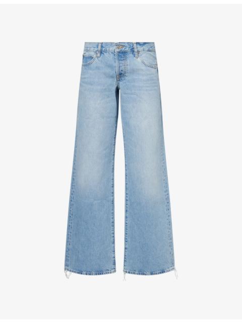 FRAME FRAME x Amelia Gray The Gray Mid-Rise Wide-Leg Denim Jeans