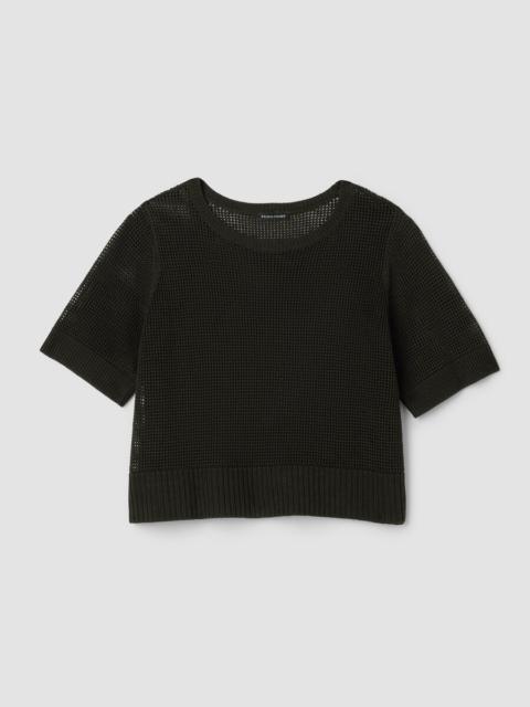 EILEEN FISHER Organic Linen Cotton Round Neck Top