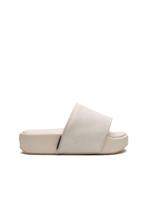 flatform leather slides