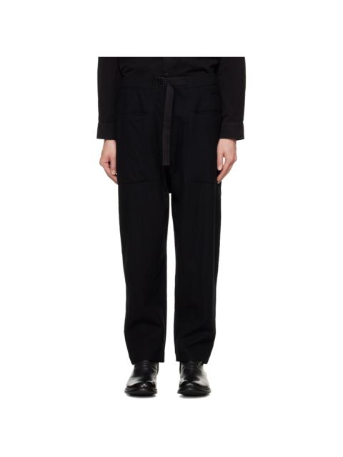 Black 'The Forager' Trousers