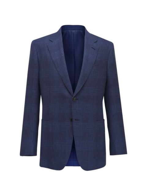 ZEGNA check-pattern single-breasted blazer
