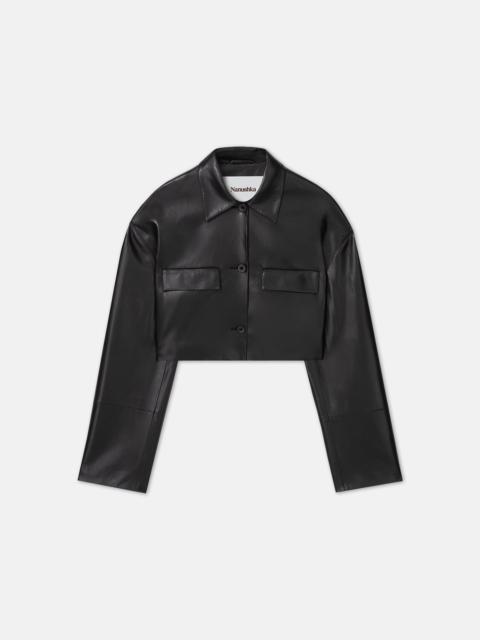 Cropped Okobor™ Alt-Leather Shirt