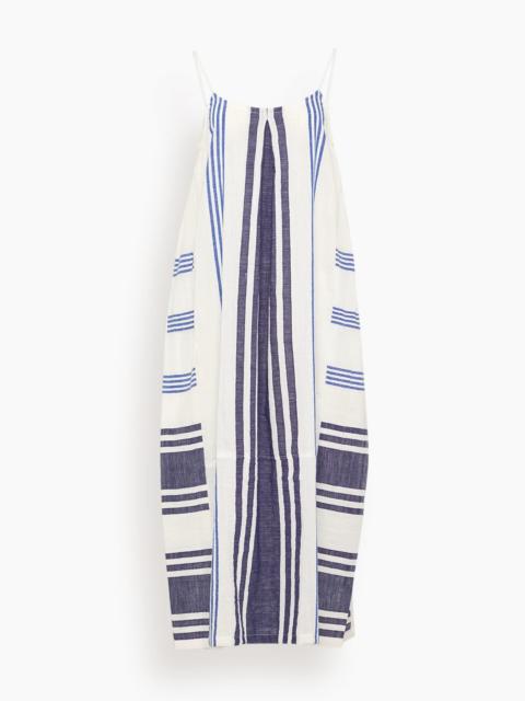lemlem Nia Slip Dress in Marina Blue