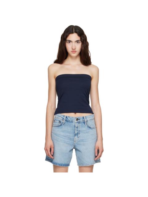 FLORE FLORE Navy Bes Bandeau Tank Top