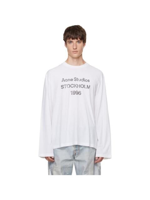 Acne Studios White '1996' Logo T-shirt