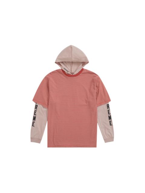 Supreme Supreme Layered Hooded L/S Top (SS24) Tan