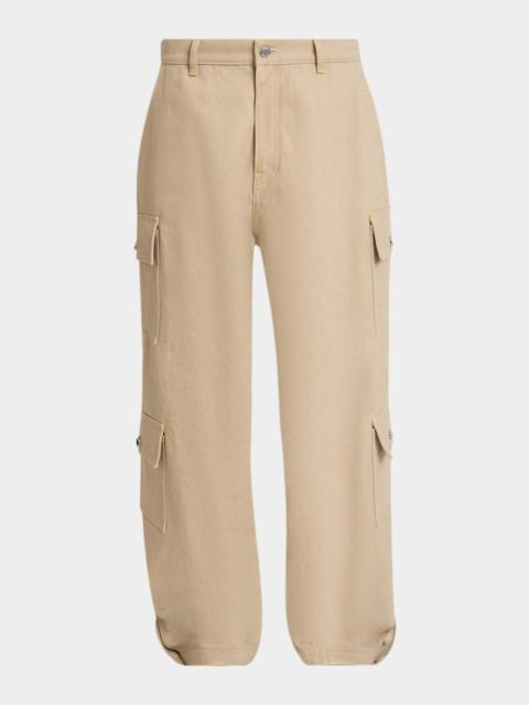 CASABLANCA Men's Canvas Relaxed-Fit Cargo Pants