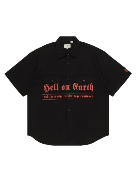 Supreme Supreme x Bernadette Corporation 짧은 소매 작업 셔츠 '블랙 이름 *