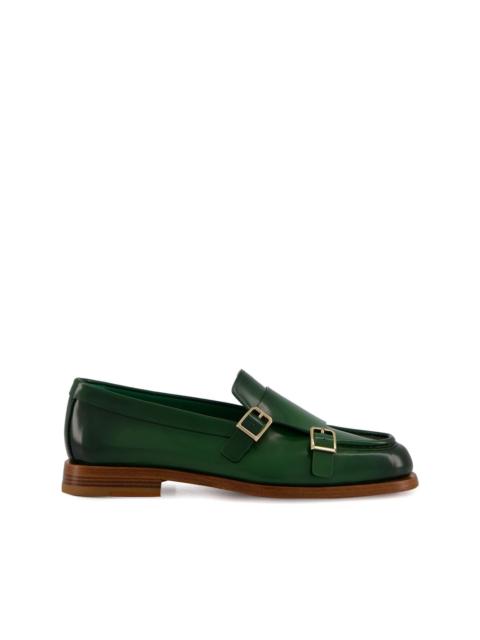 Santoni leather loafers