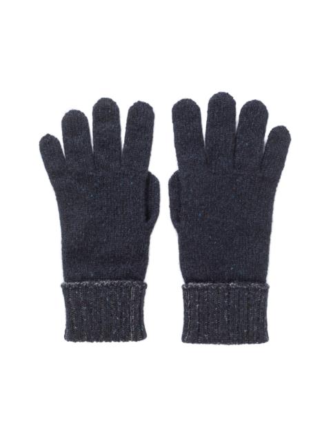 Johnstons of Elgin Donegal Cashmere Navy Gloves