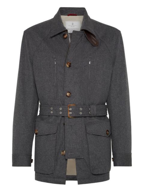 Brunello Cucinelli belted padded jacket